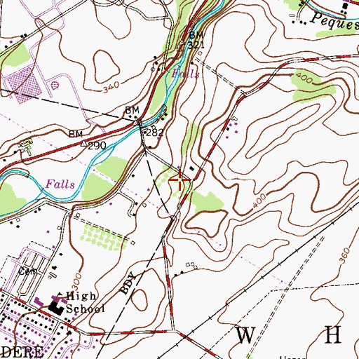 Topographic Map of Stoneyfield Orchards, NJ