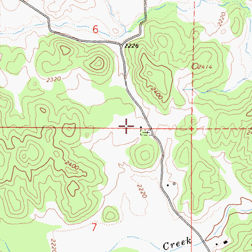 Topographic Map of Sherwood Elementary School, CA