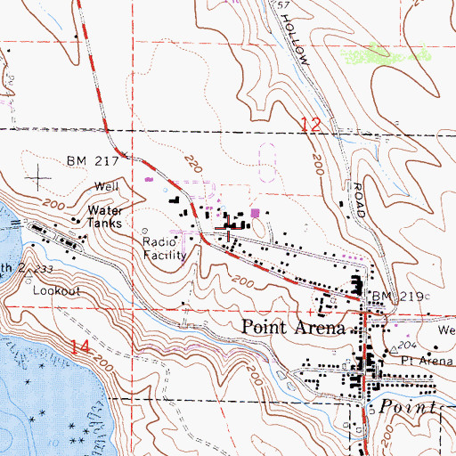 Topographic Map of Pacific Community Charter High School, CA