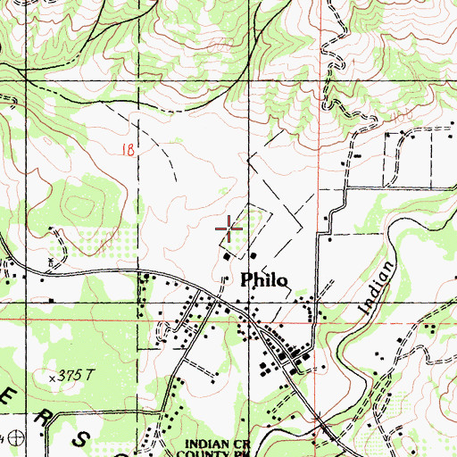 Topographic Map of Unicorn School, CA