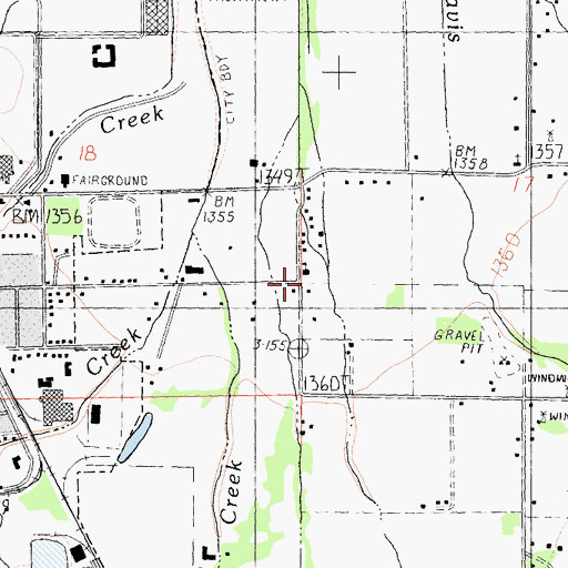 Topographic Map of Willits Seventh Day Adventist School, CA