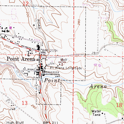 Topographic Map of Coast Christian Academy, CA