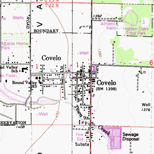 Topographic Map of Eel River Charter School, CA