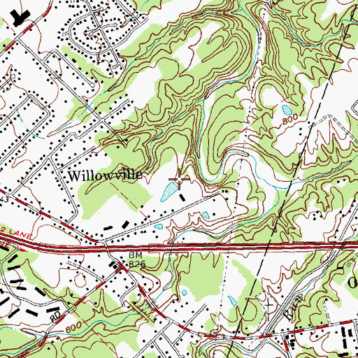 Topographic Map of Bayridge Farm, OH