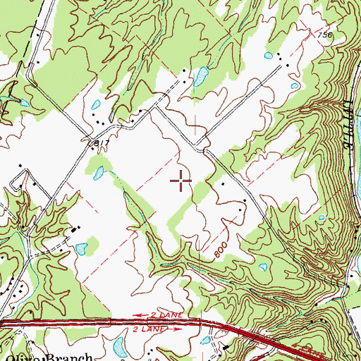Topographic Map of Harperturf Farm, OH