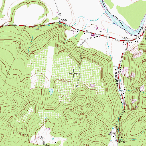 Topographic Map of Hirsch Fruit Farm, OH