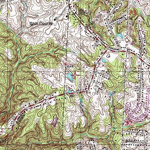 Topographic Map of Hollmeyer's Orchards, OH
