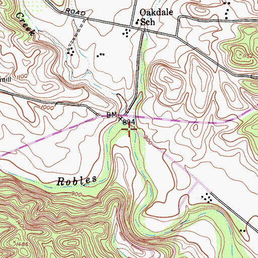 Topographic Map of Willow Creek, CA