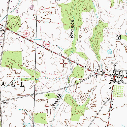 Topographic Map of Seller's Orchard, OH
