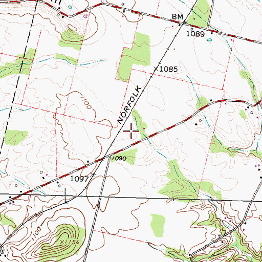 Topographic Map of Steele's Orchard, OH