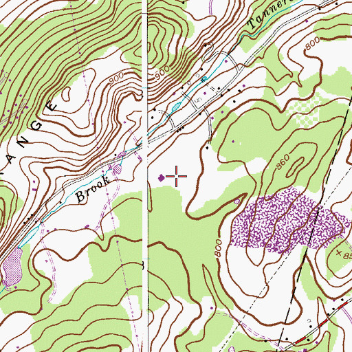 Topographic Map of Jayne Valley Farms, NJ