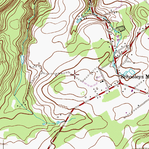 Topographic Map of Deerfield Farm, NJ