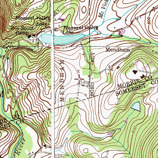 Topographic Map of Middle Valley Farm, NJ