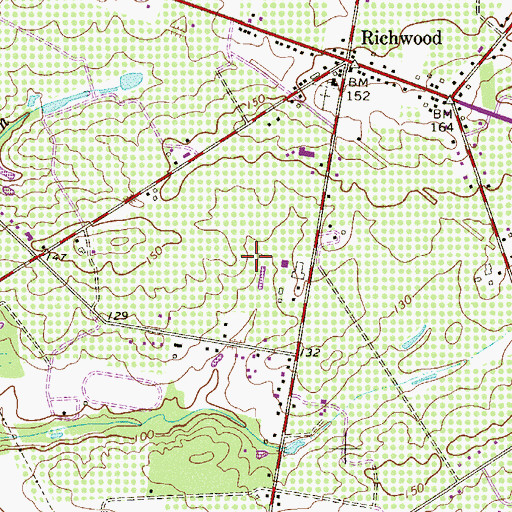 Topographic Map of Mount Pleasant Orchards, NJ