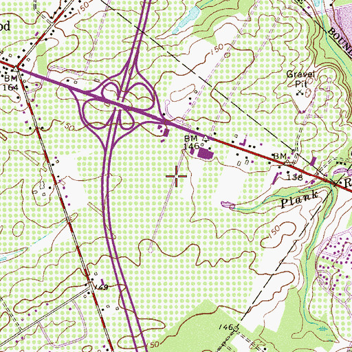 Topographic Map of Neale's Orchards, NJ