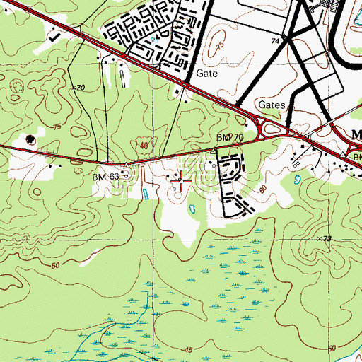 Topographic Map of Pleasant Valley Farm, NJ