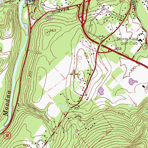 Topographic Map of Jones Farm, NY
