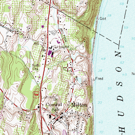 Topographic Map of Kent Farm, NY