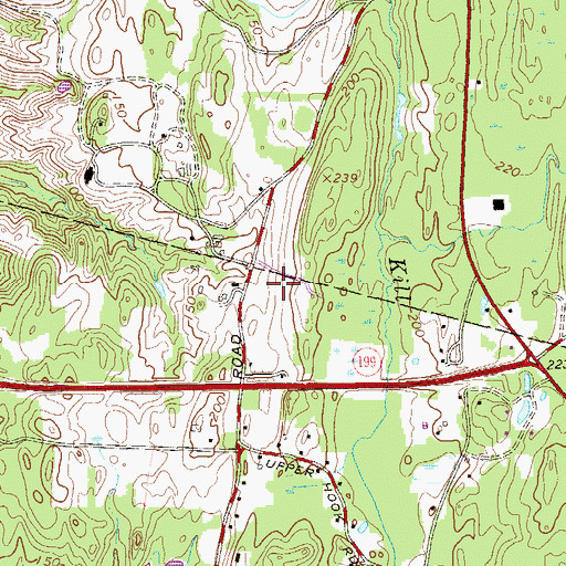 Topographic Map of River Road Orchard, NY