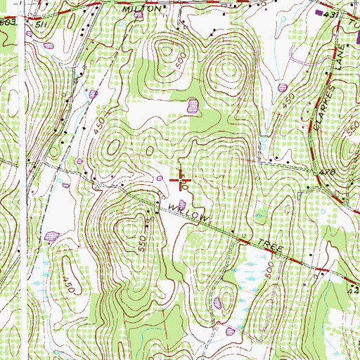 Topographic Map of Prospect Hill Orchards, NY