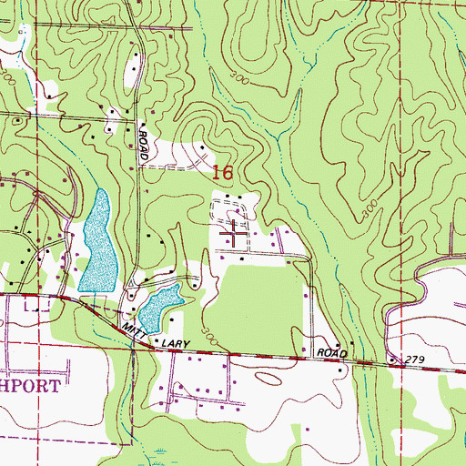 Topographic Map of Ladybug Farm, AL