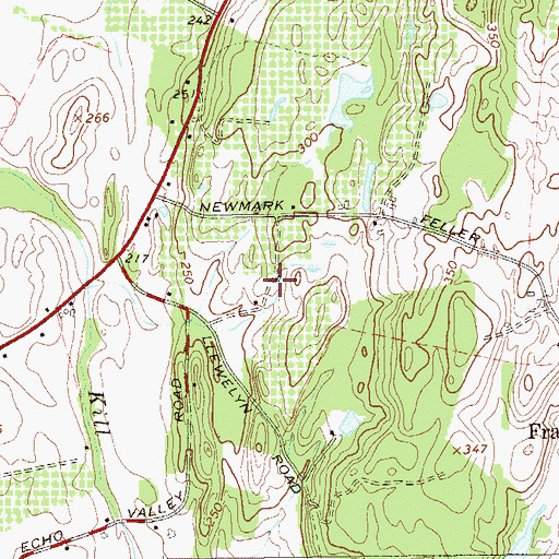 Topographic Map of Rose Hill Farm, NY