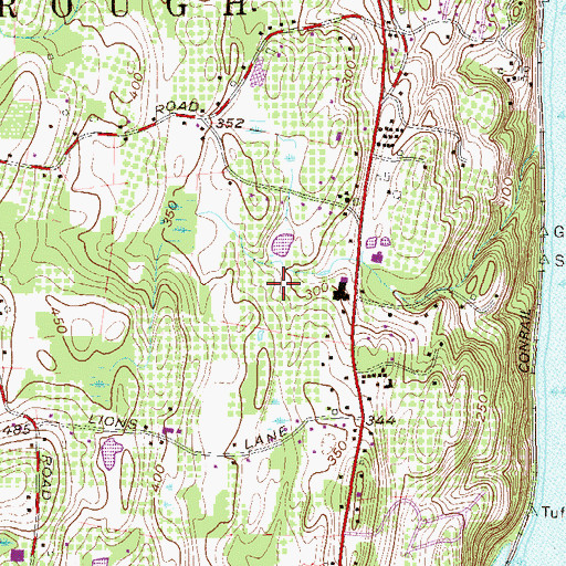 Topographic Map of Trapanis Blackberry Rose Farms, NY