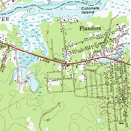 Topographic Map of First Assembly of God Church, NY