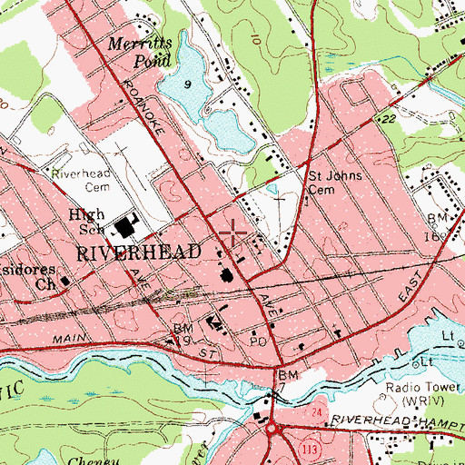 Topographic Map of First Fruit Church of God, NY