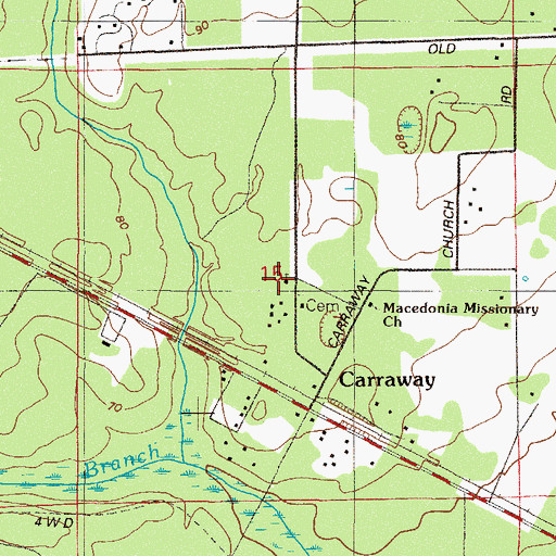 Topographic Map of Seventh Day Adventist Church, FL