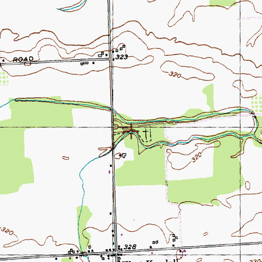 Topographic Map of Beechwood Cemetery, NY