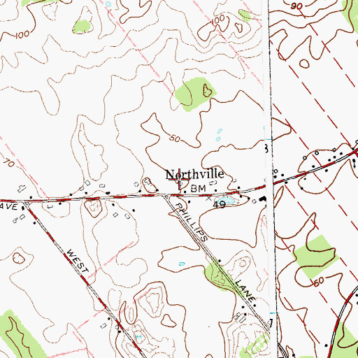 Topographic Map of Wells Farm, NY