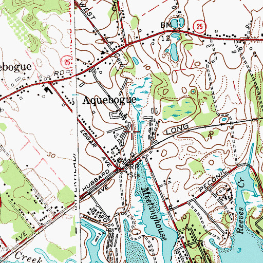 Topographic Map of Crescent Duck Farm, NY
