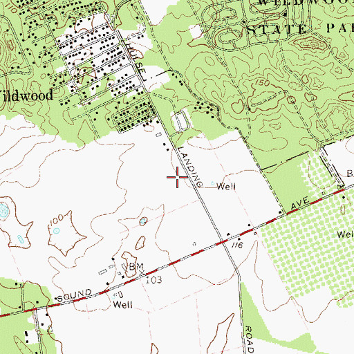 Topographic Map of Davis Peach Farm, NY