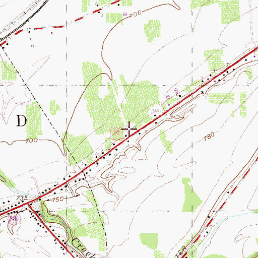Topographic Map of Waterdogs Farm, NY