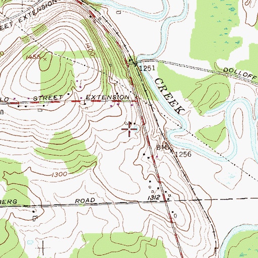 Topographic Map of Carlberg Farms, NY