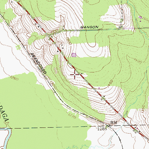 Topographic Map of Bower And Bower Nursery Farm, NY