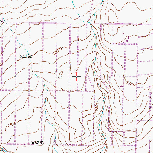 Topographic Map of Martin Luther King Elementary School, NM