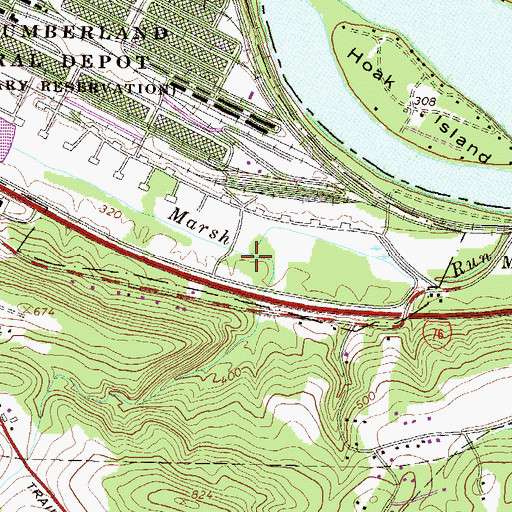Topographic Map of Ratler Run, PA