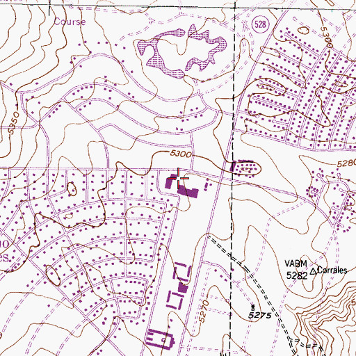Topographic Map of Independence High School, NM
