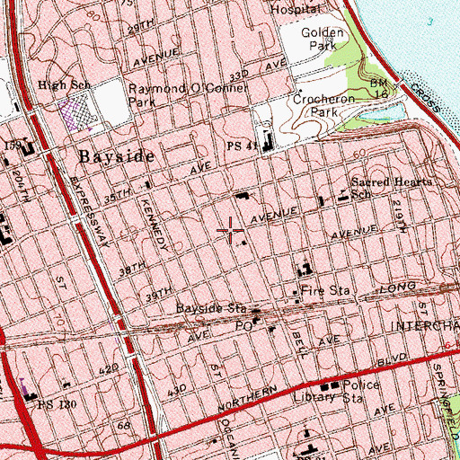 Topographic Map of Korean Glory Presbyterian Church, NY