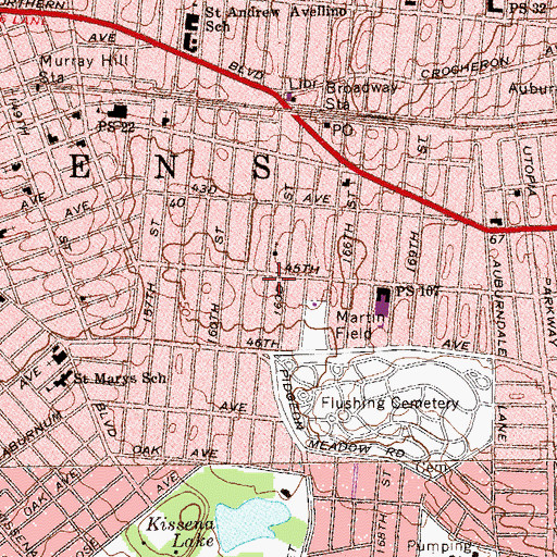 Topographic Map of Korean Love Mission Center, NY