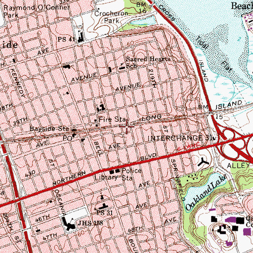 Topographic Map of Korean Sung Moon Church, NY