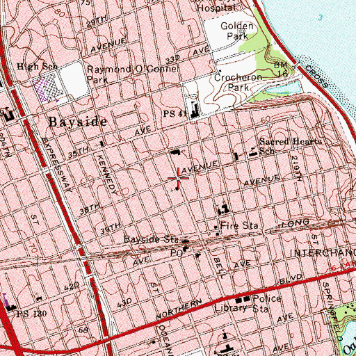 Topographic Map of Noah's Ark Progressive Learning Center, NY