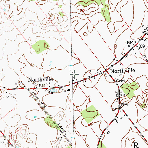 Topographic Map of Palmer Vineyards, NY