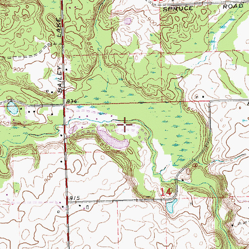 Topographic Map of River Valley RV Park, MI