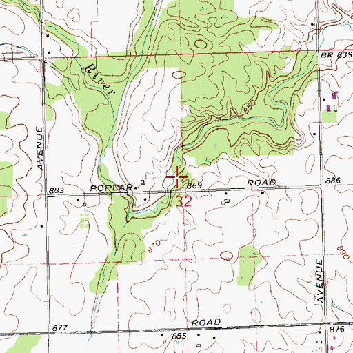 Topographic Map of Tonkin Post Office (historical), MI