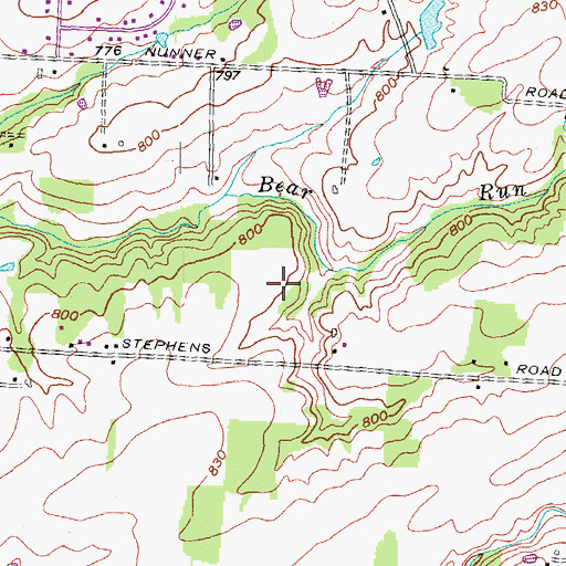 Topographic Map of Greenfield Plant Farm, OH