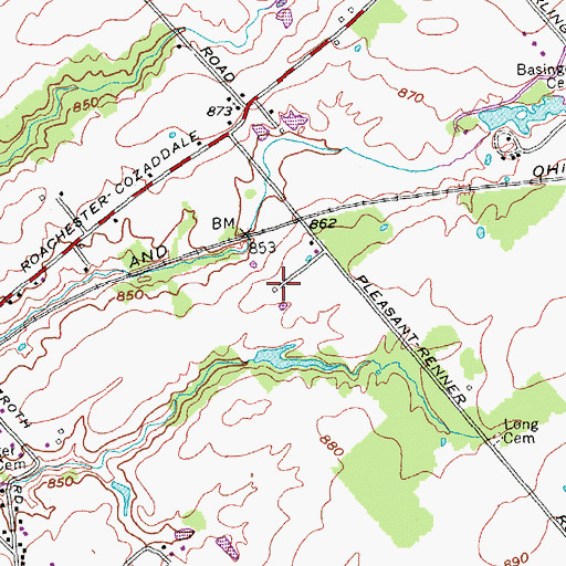 Topographic Map of Brillwood Farm, OH