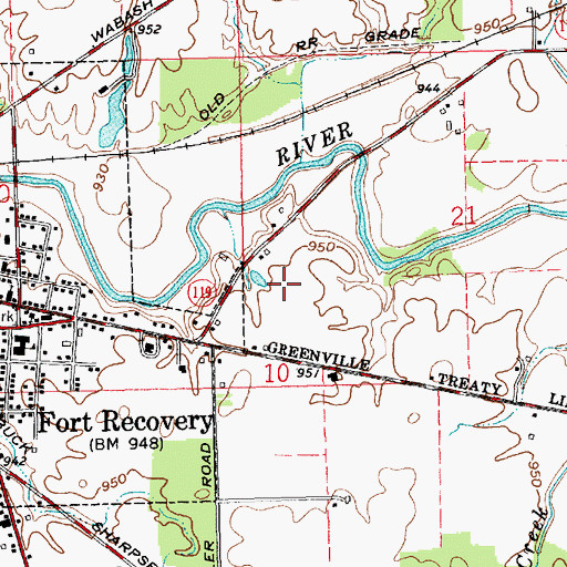 Topographic Map of Schmitt Fur Farms, OH